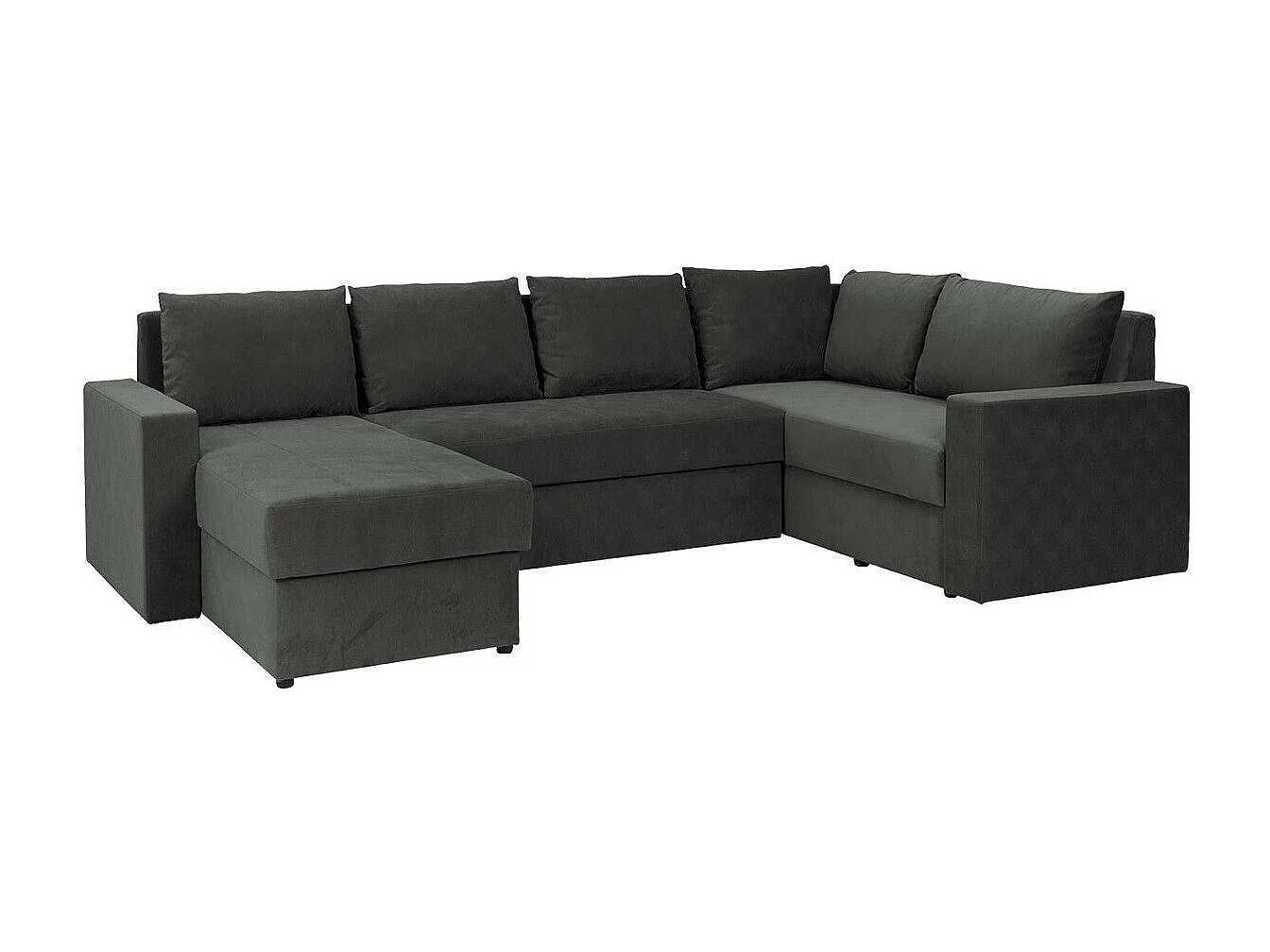 Sofá rinconero Providence 144, Gris, Función de descanso, Almacenaje, 300x188x89cm