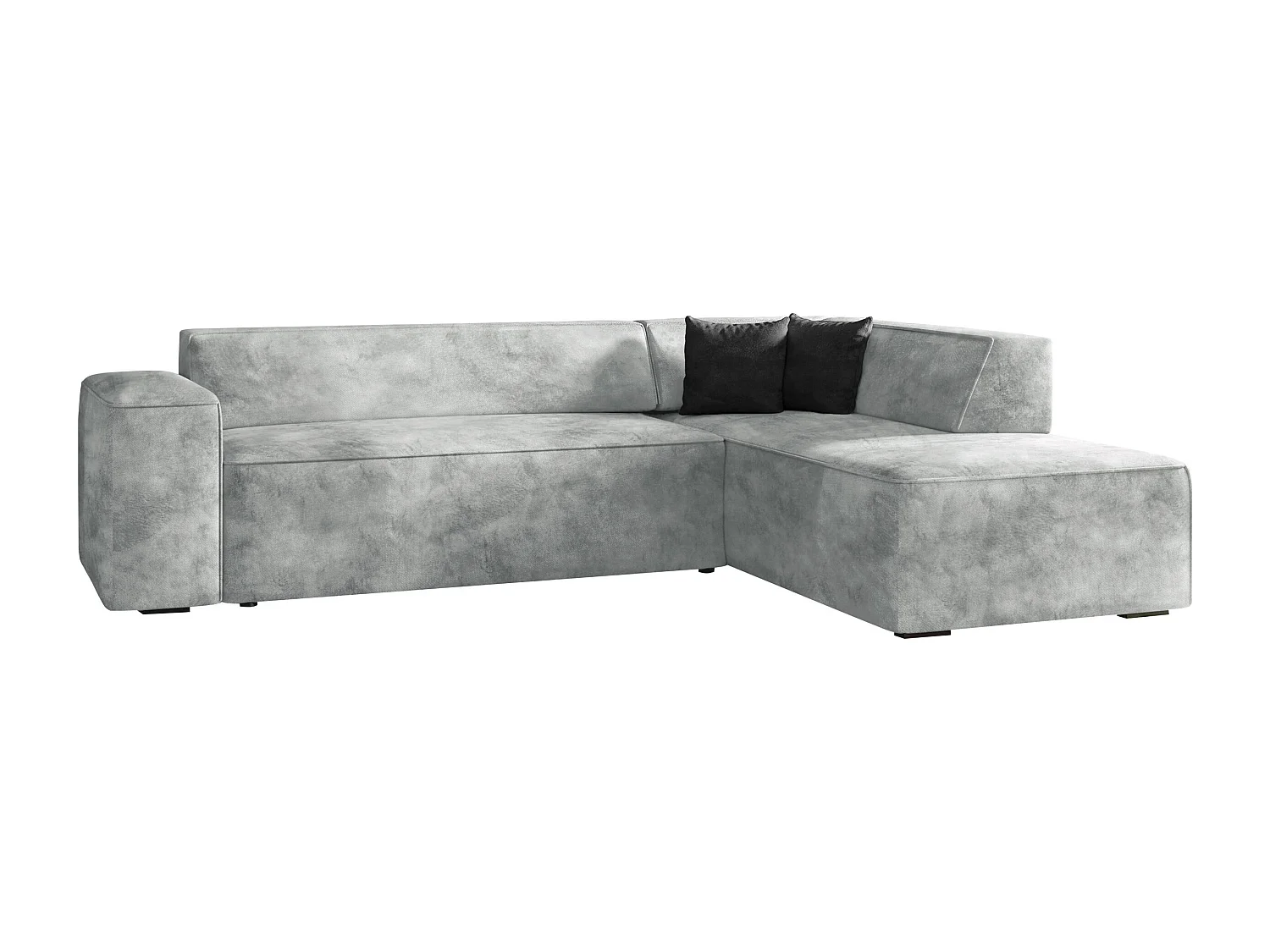 Sofá rinconero Comfivo 289, Gris, 267x205x73cm