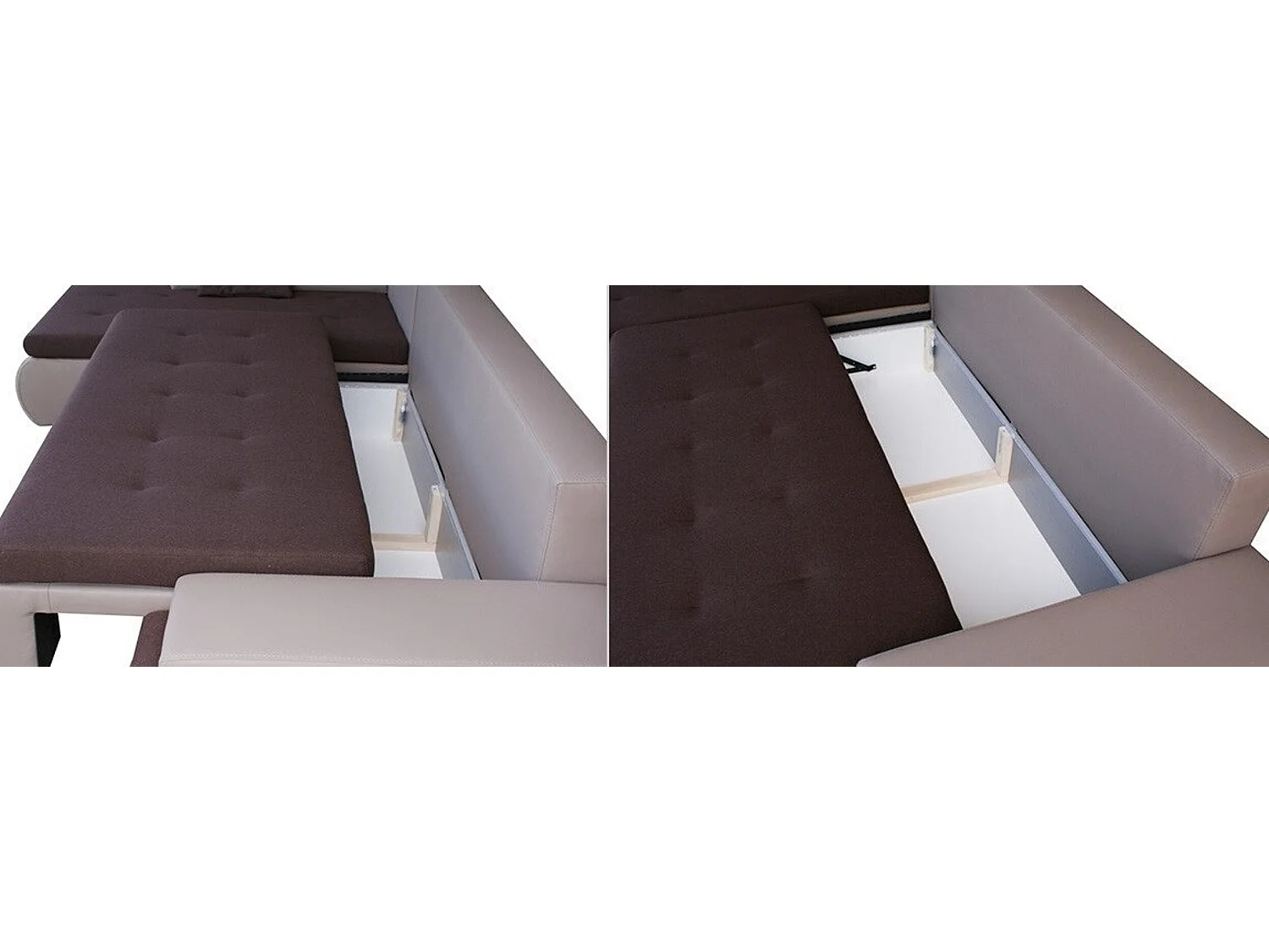 Sofá rinconero Temple 100, Marrón, Función de descanso, Almacenaje, 300x182x90cm