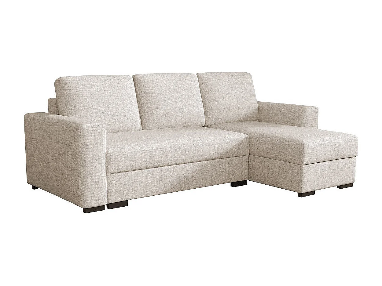 Canapé d'angle Columbus 187, Brun clair, Disponible, 242x155x88cm