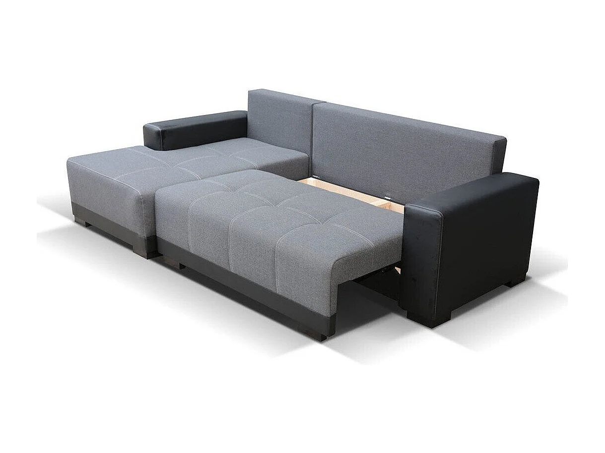 Divano angolare Columbus 103, Marrone, Con, 240x140x85cm