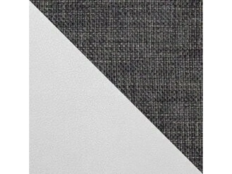 Canapé d'angle convertible 3 places en simili cuir gris