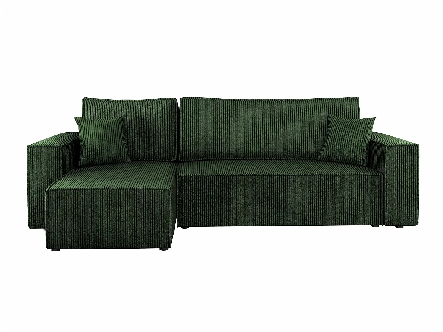 Sofá rinconero Vespes, Verde, Función de descanso, Almacenaje