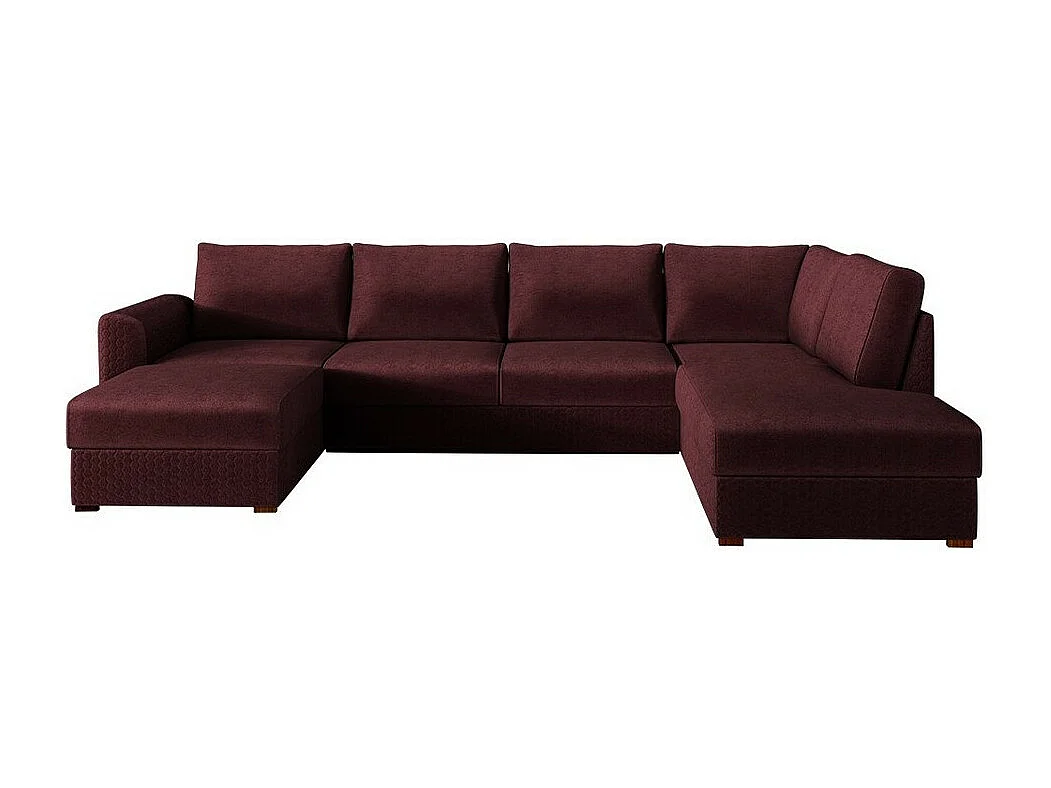 Canapé d'angle Comfivo 261, Rose, Fonction de couchage, Boîte de literie, 305x188x85cm