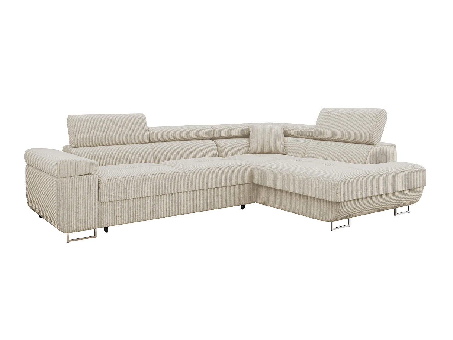Canapé d'angle Comfivo Vinetum, Crème, Disponible, 274x203x70cm