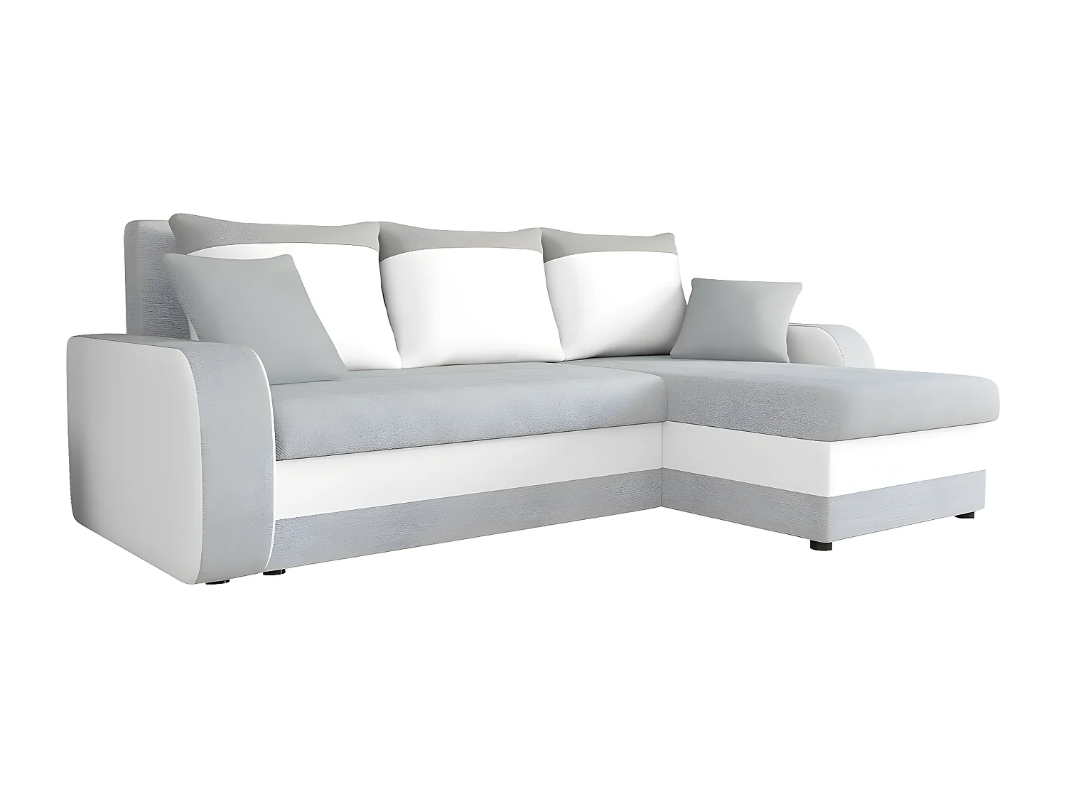 Sofá de canto Comfivo 135, Cinzento, Funcionalidade de dormir