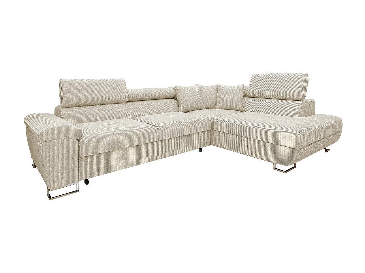 Canapé d'angle Comfivo 139, Brun clair, Disponible, 270x202x71cm