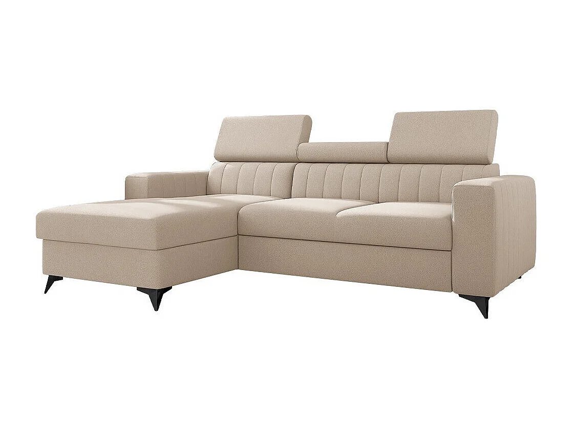 Canapé d'angle Columbus 170, Brun clair, Disponible, 236x172x82cm