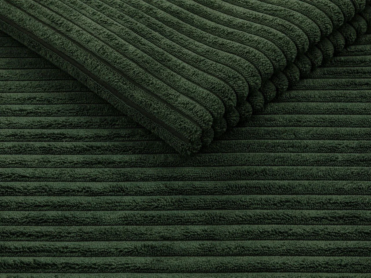 Sofá rinconero Comfivo 112, Verde, Función de descanso, Almacenaje, 265x185x85cm