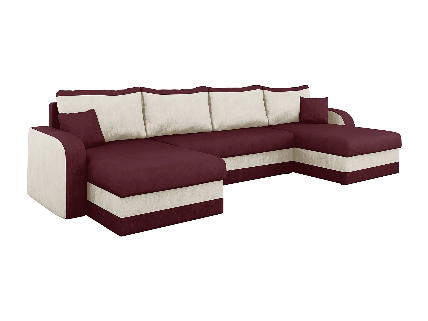 Canapé d'angle Comfivo 500, Rose, Disponible, 304x140x80cm