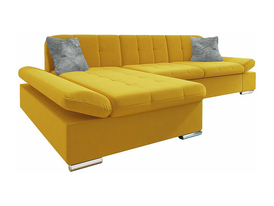 Canapé d'angle Comfivo 219, Jaune, 278x161x76cm