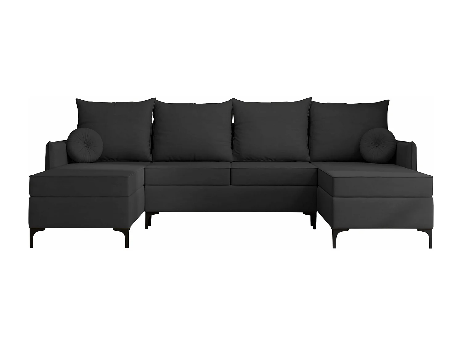 Sofá rinconero Clovis 111, Gris, Función de descanso, Almacenaje, 281x168x101cm