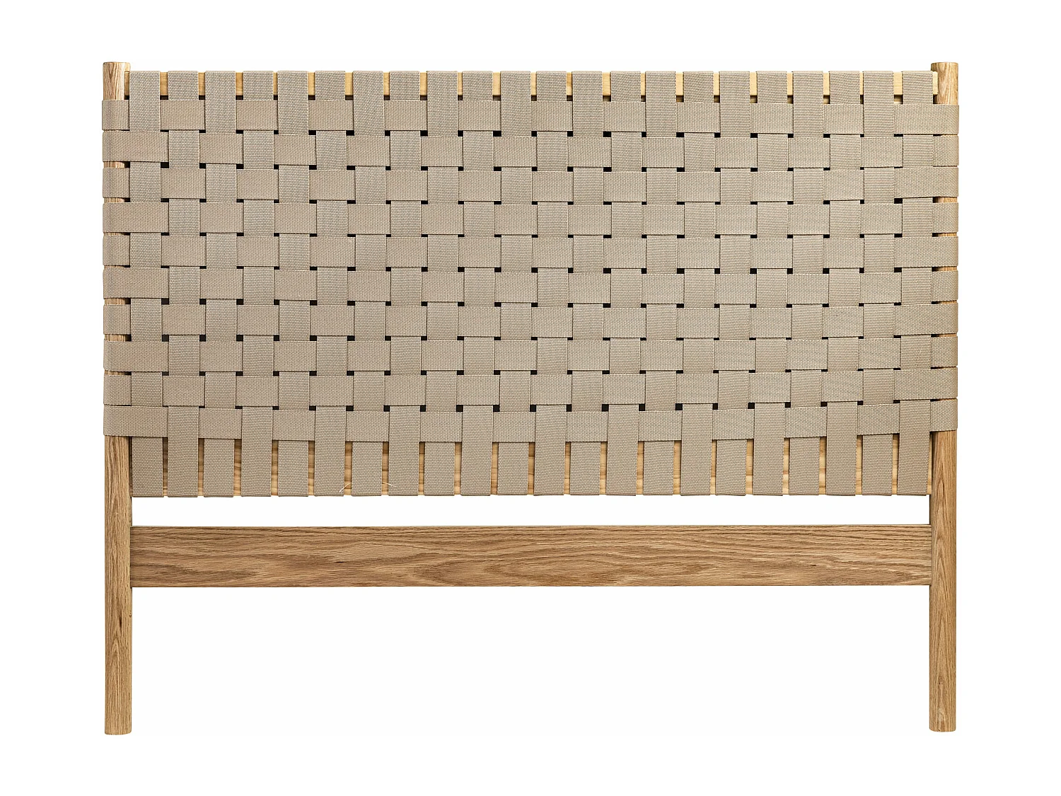 Tête de lit à lanières 160 cm en bois naturel - Terre de Nuit