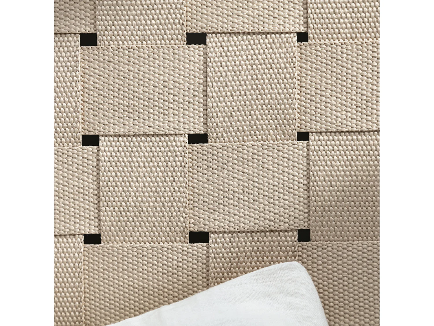 Tête de lit à lanières 160 cm en bois naturel - Terre de Nuit