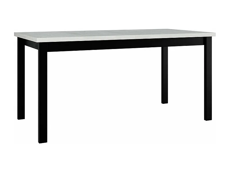 Table Victorville 177, Noir|Blanc, 76x92x160cm, Allongement, Stratifié, Bois