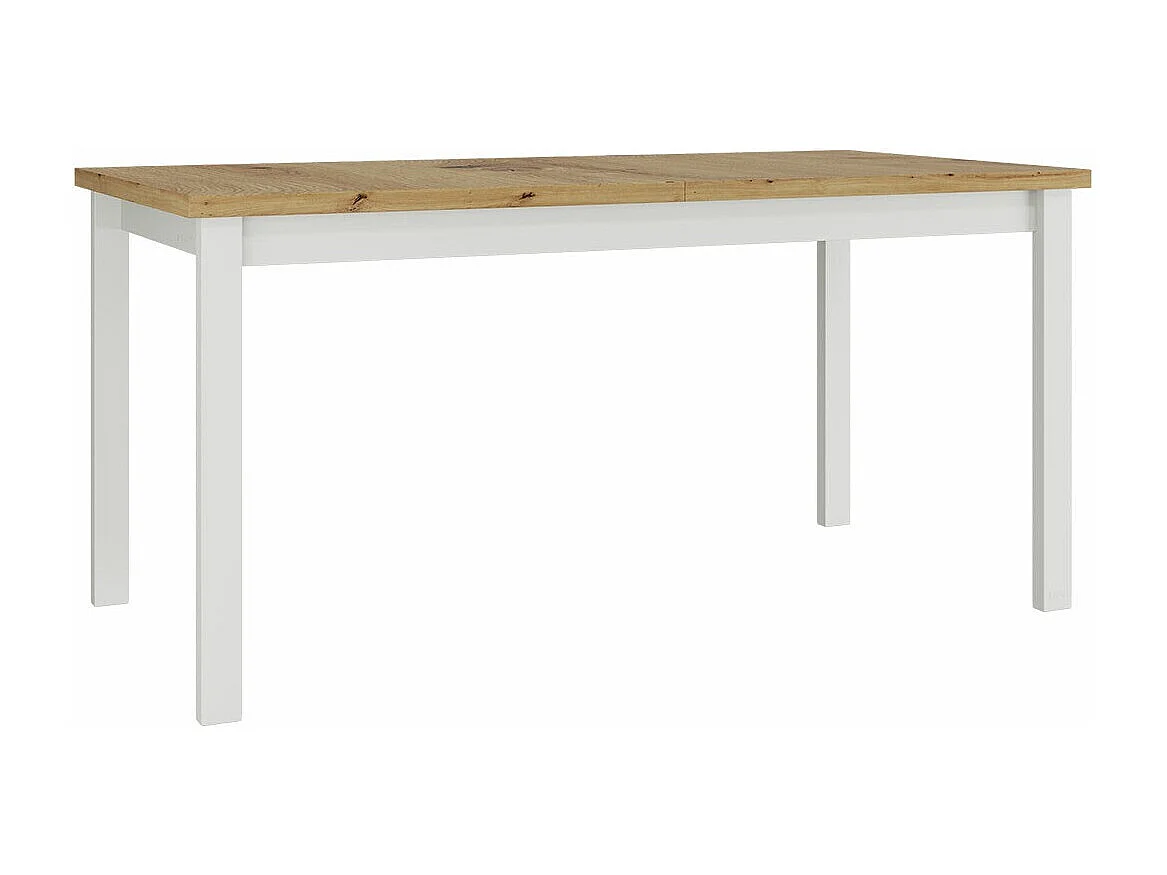 Table Victorville 177, Chêne Artisan|Blanc, 76x92x160cm, Allongement, Stratifié, Bois