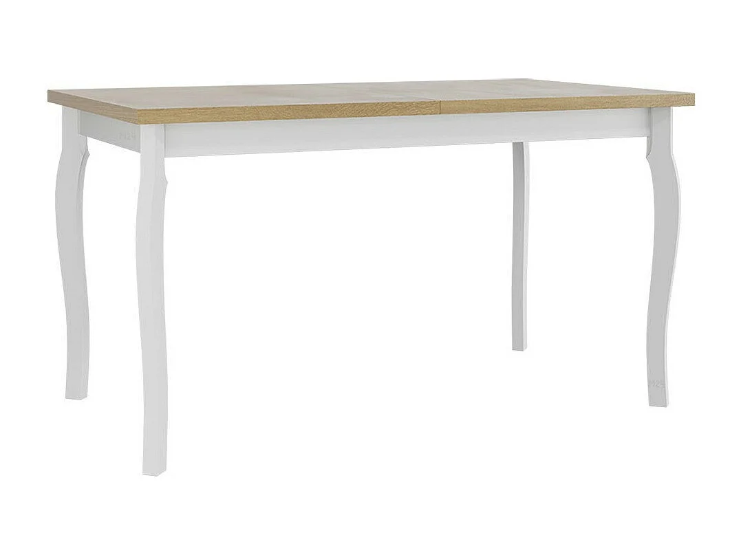 Mesa Victorville 331, Roble Sonoma|Blanco, 78x80x140cm, Alargamiento, Aglomerado laminado