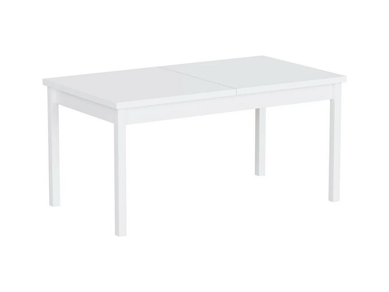 Table Victorville 177, Blanc, 76x92x160cm, Allongement, Stratifié, Bois