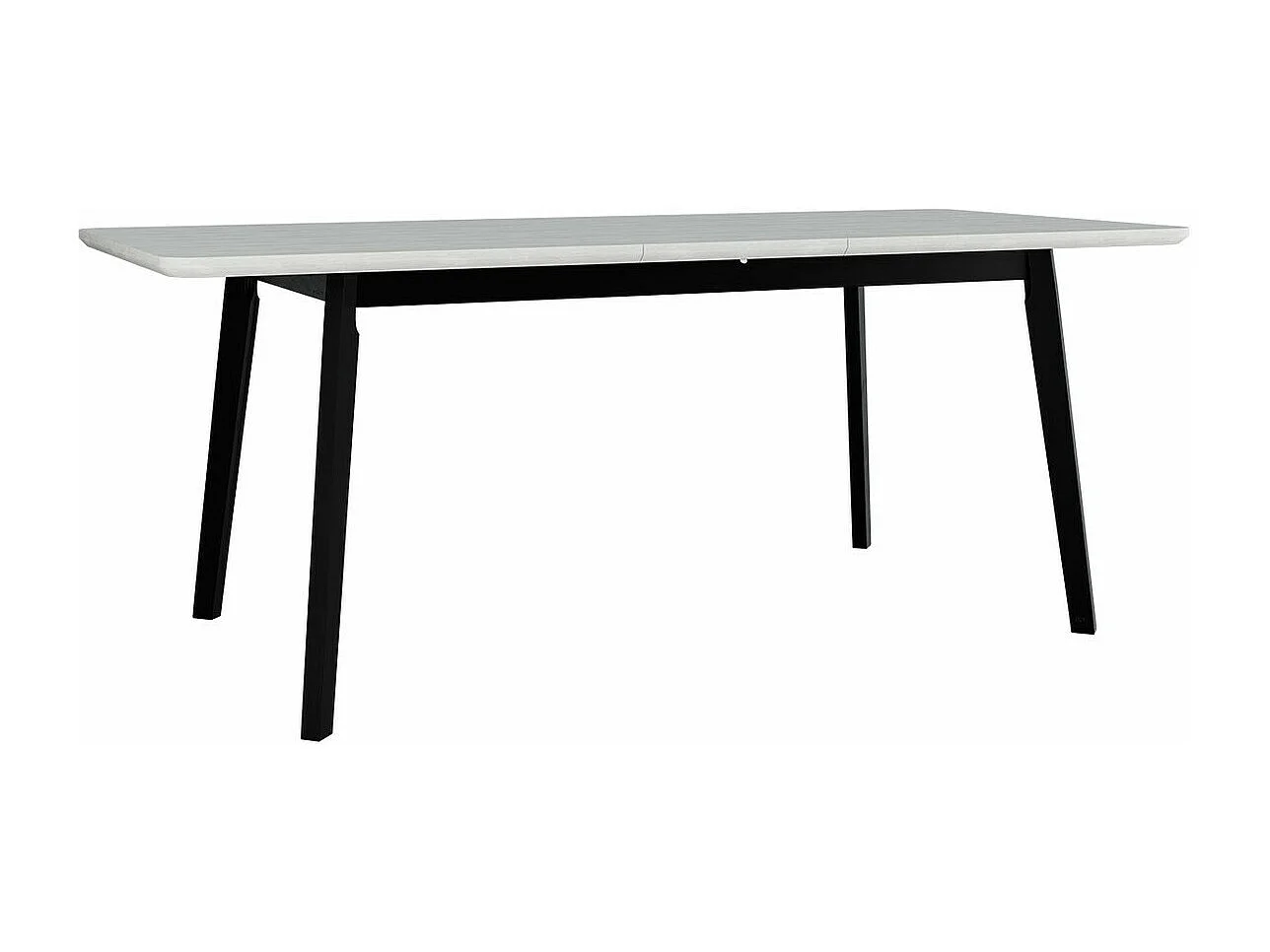 Table Victorville 185, Blanc, 75x90x160cm, Allongement, MDF, Bois