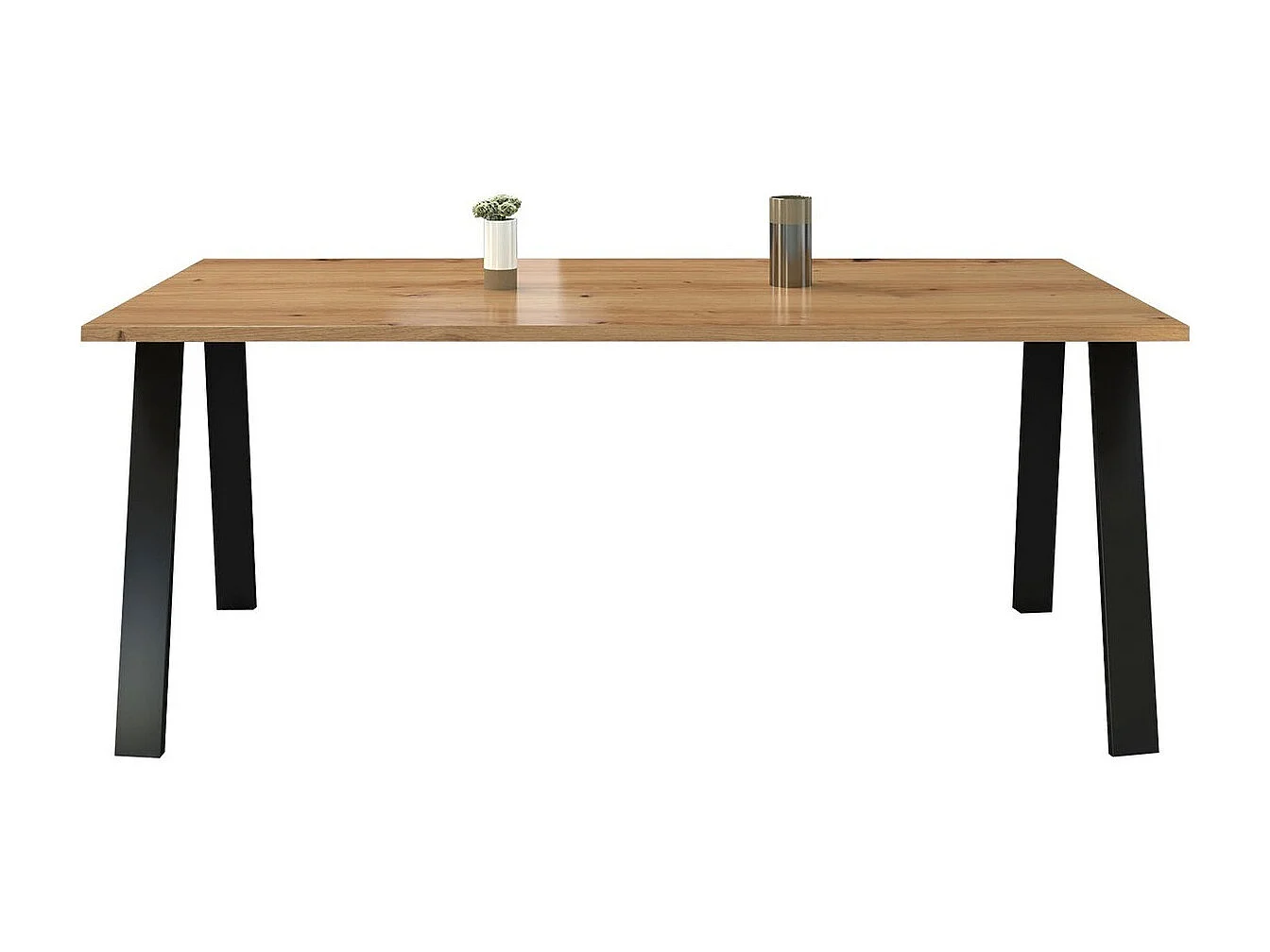 Mesa Tucson 143, Roble Artisan, 75x90x185cm, Aglomerado laminado, Metal