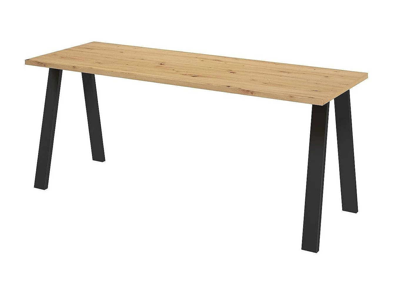 Mesa Tucson 142, Roble Artisan, 75x67x185cm, Aglomerado laminado, Metal