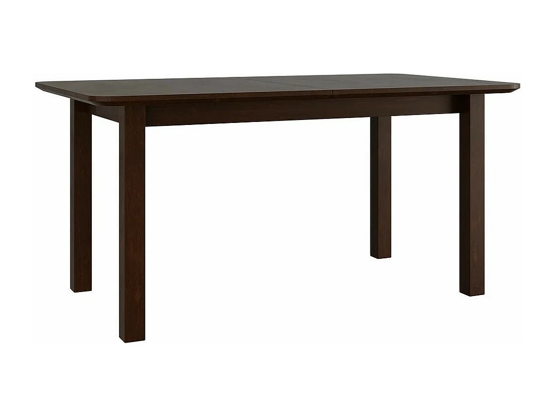 Table Victorville 118, Noix, 76x90x160cm, Allongement, Placage de bois naturel, Bois