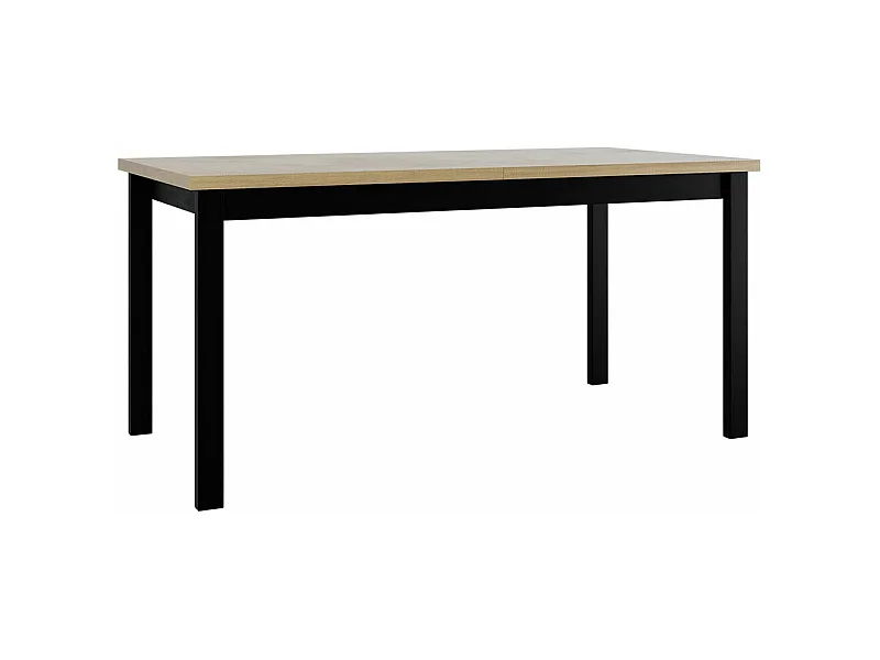 Mesa Victorville 177, Roble Sonoma|Negro, 76x92x160cm, Alargamiento, Aglomerado laminado