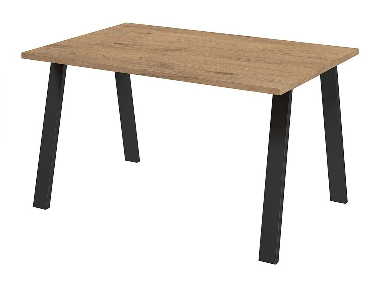 Table Tucson 141, Chêne lancelot, 75x90x138cm, Stratifié, Métal