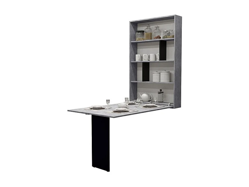 Mesa abatible Hartford 428, Placa de aglomerado laminado, 73x85x130cm