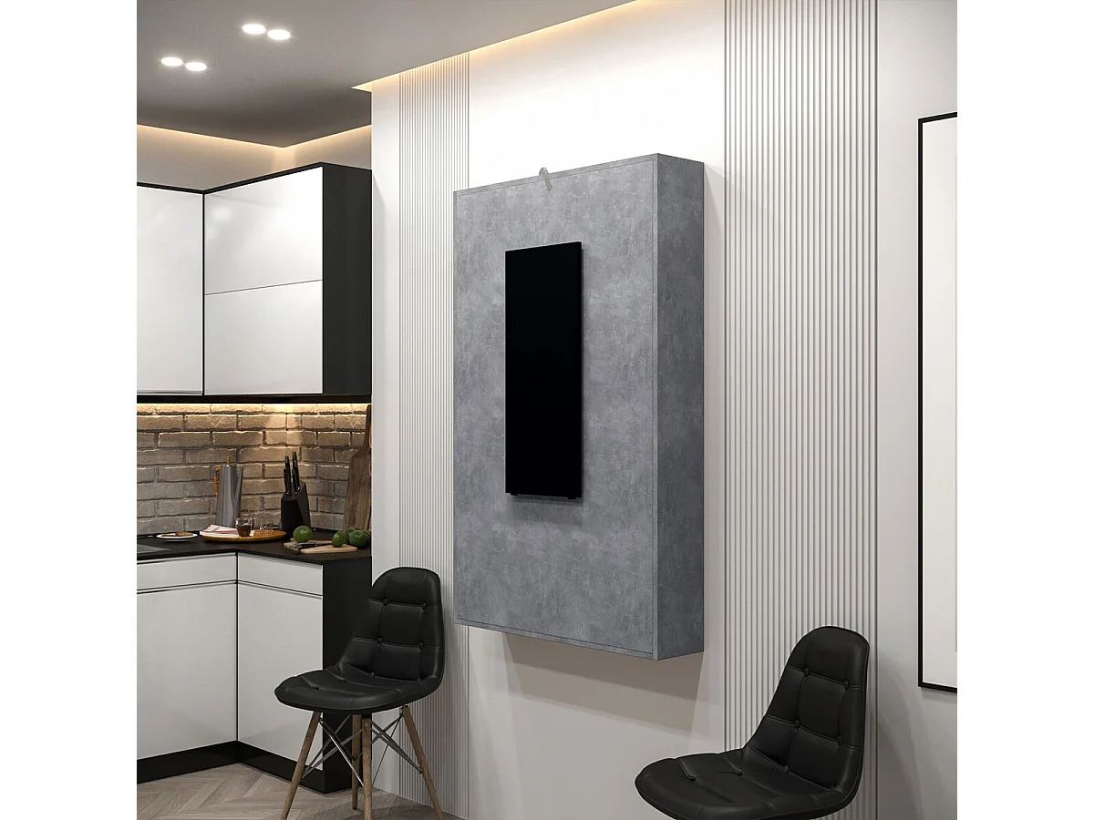 Mesa abatible Hartford 428, Placa de aglomerado laminado, 73x85x130cm