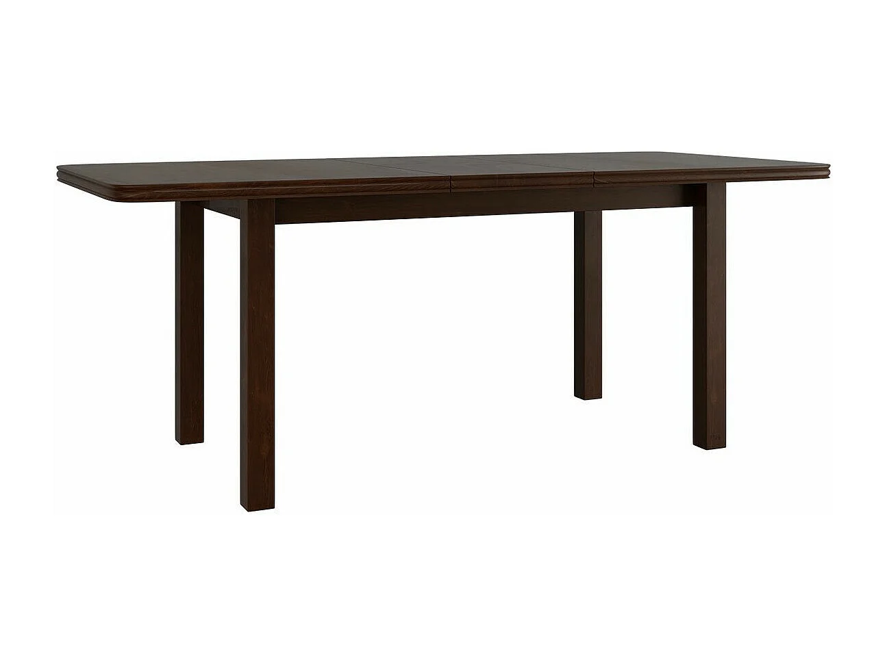 Table Victorville 104, Noix, 76x90x160cm, Allongement, Placage de bois naturel, Bois