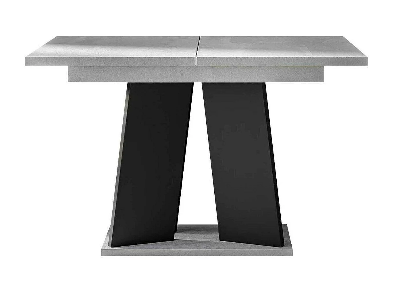 Mesa Goodyear 107, Negro|Gris, 75x90x120cm, Alargamiento, Aglomerado laminado