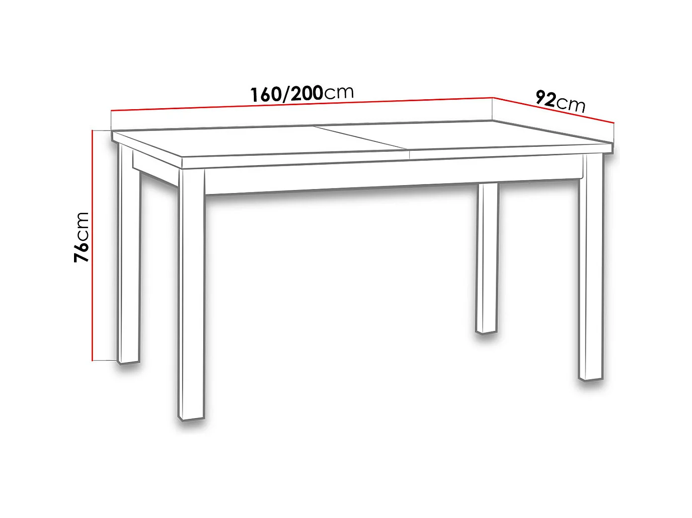 Table Victorville 177, Chêne Artisan|Noir, 76x92x160cm, Allongement, Stratifié, Bois