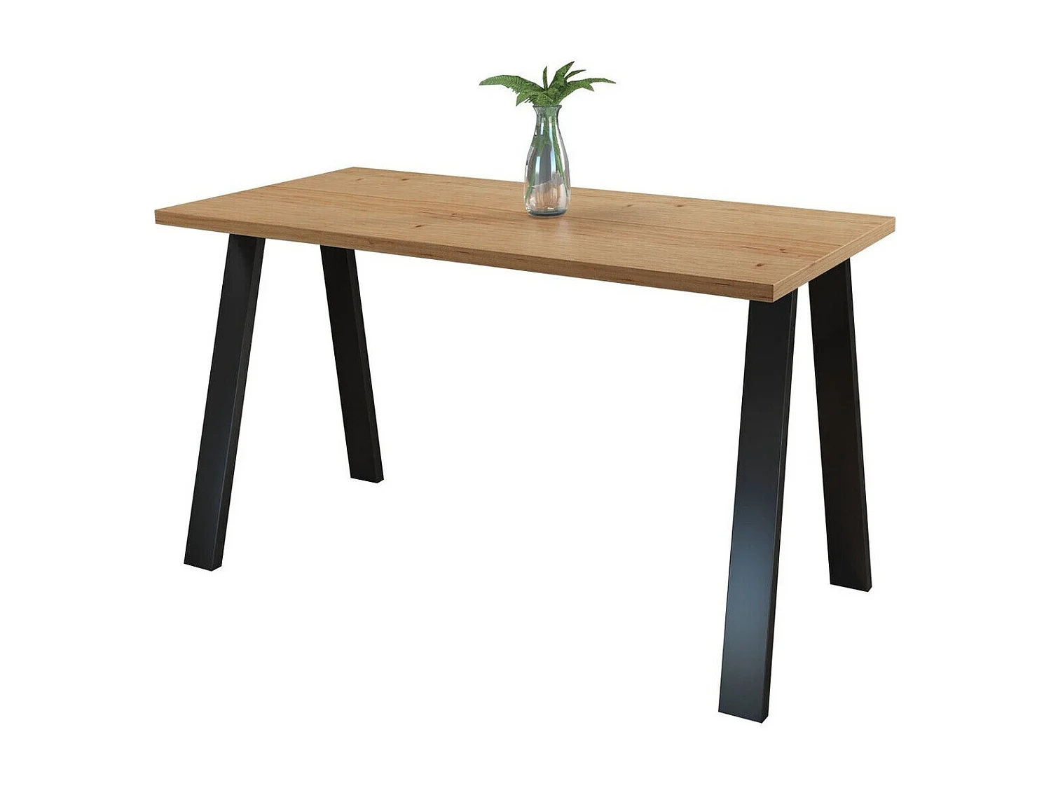 Mesa Tucson 140, Roble Artisan, 75x67x138cm, Aglomerado laminado, Metal