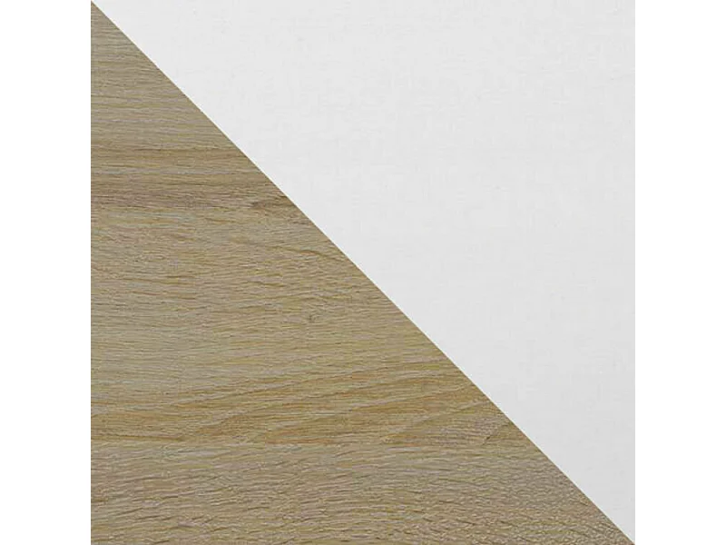 Mesa Victorville 177, Roble Sonoma|Blanco, 76x92x160cm, Alargamiento, Aglomerado laminado