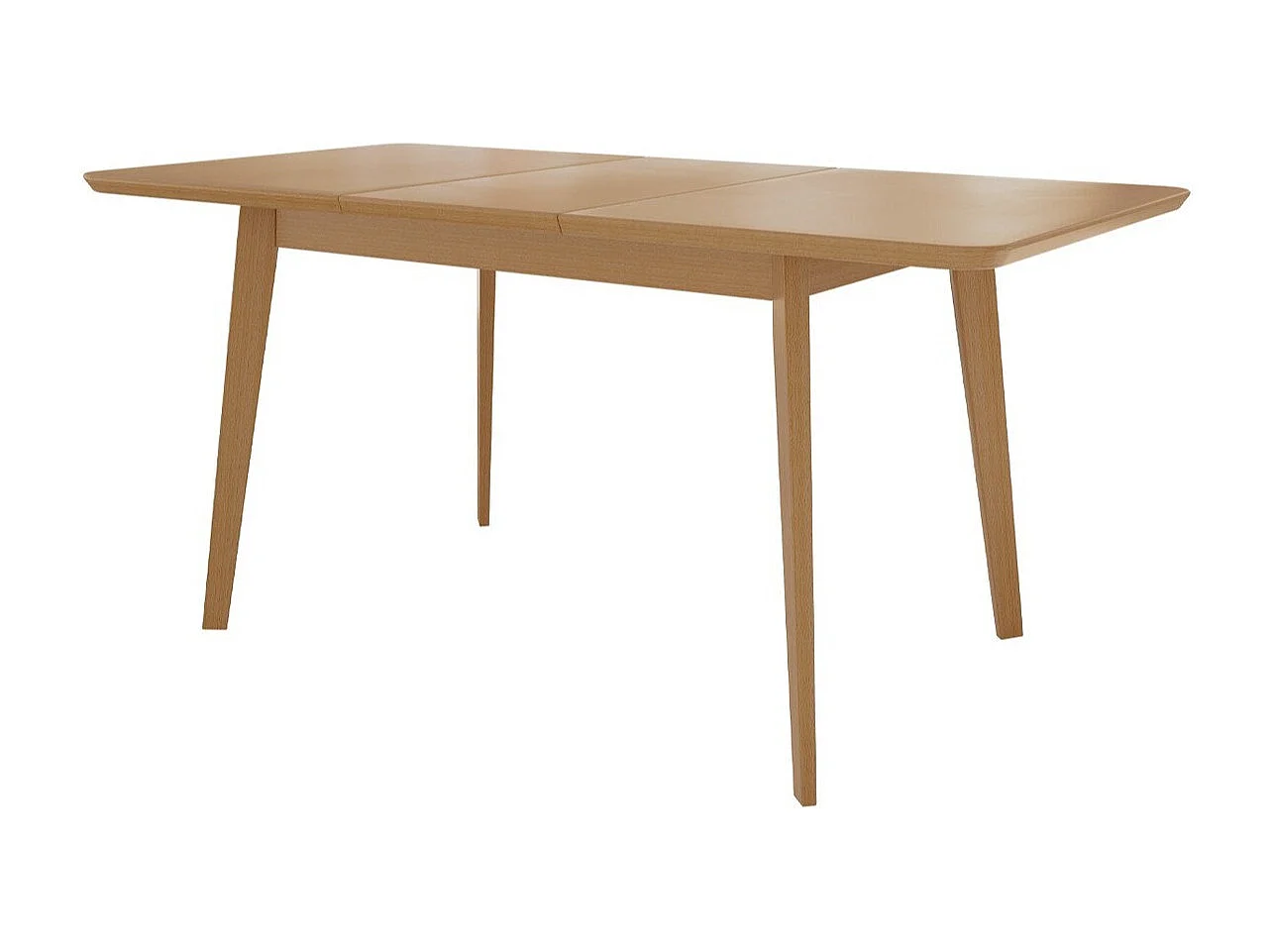 Mesa Racine 122, Marrón, 76x80x140cm, Alargamiento, MDF, Madera