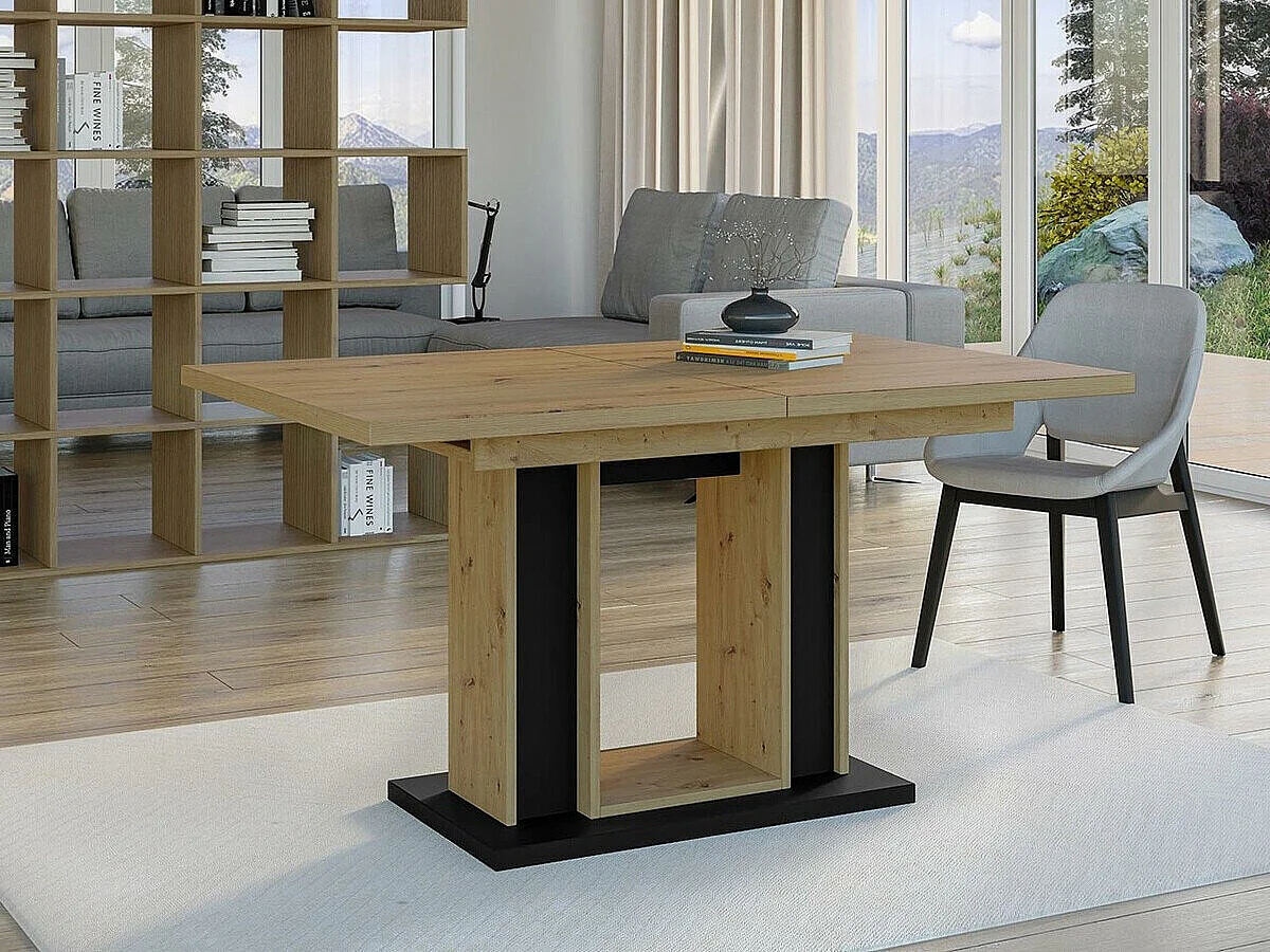 Mesa Goodyear 124, Extensível, Placa de aglomerado laminado, 8x9x14cm