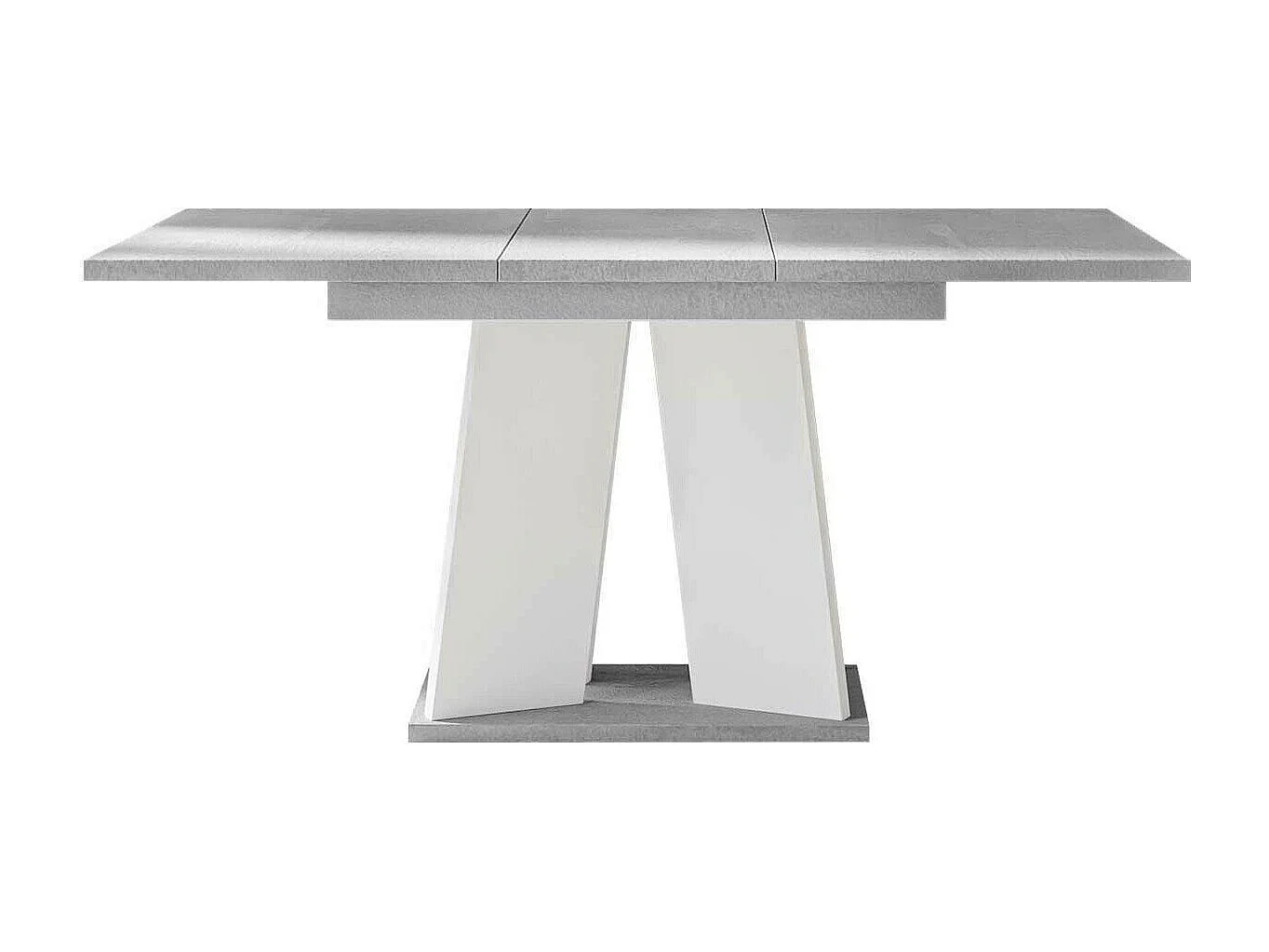 Tavolo Goodyear 107, Grigio|Bianco, 75x90x120cm, Con, Truciolare laminato