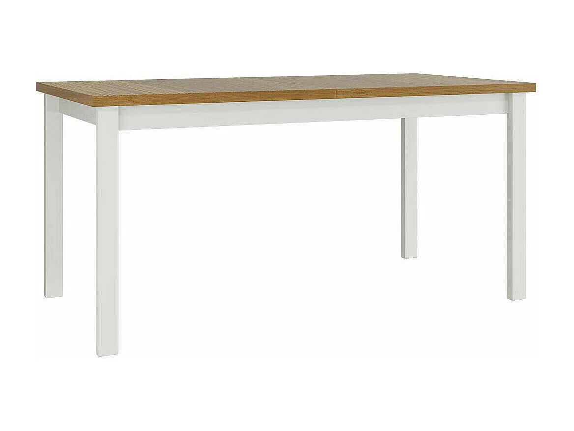 Table Victorville 177, Blanc|Grandson chêne, 76x92x160cm, Disponible, Stratifié, Bois