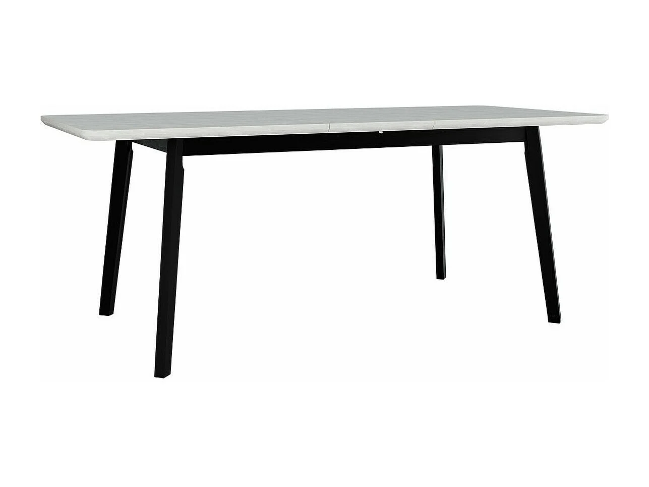 Table Victorville 185, Sonoma chêne|Blanc, 75x90x160cm, Allongement, MDF, Bois