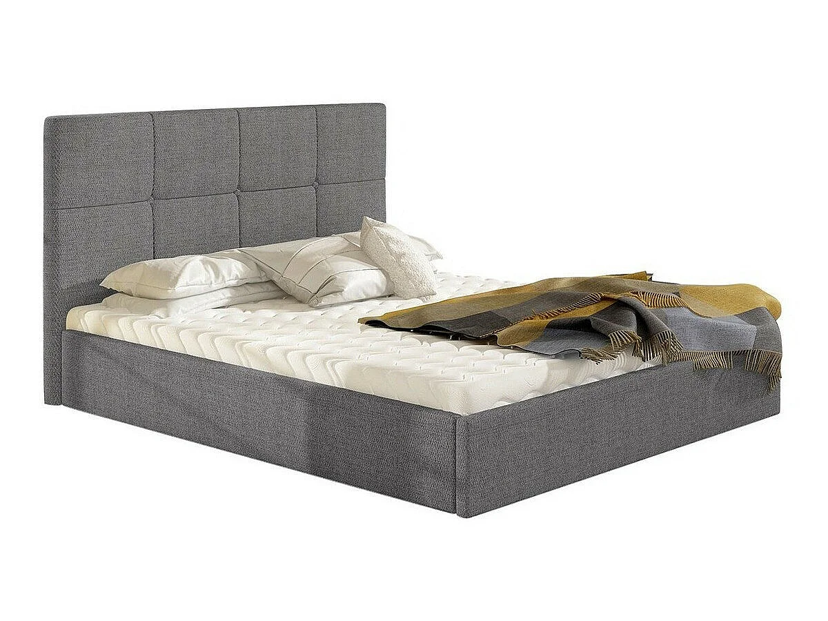 Cama ComfiDream Celen, Doble, Gris claro, Tapiz, Somieres, 19x21x11cm