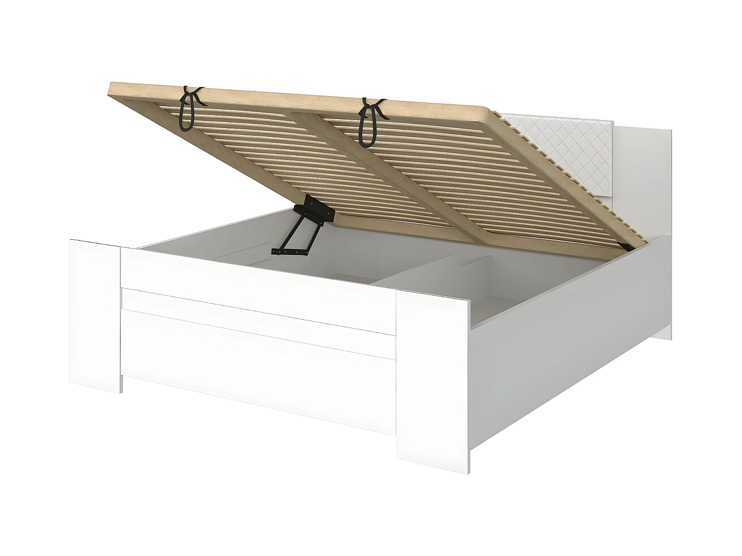 Cama Catromi 101, Casal, Castanho, Placa de aglomerado laminado