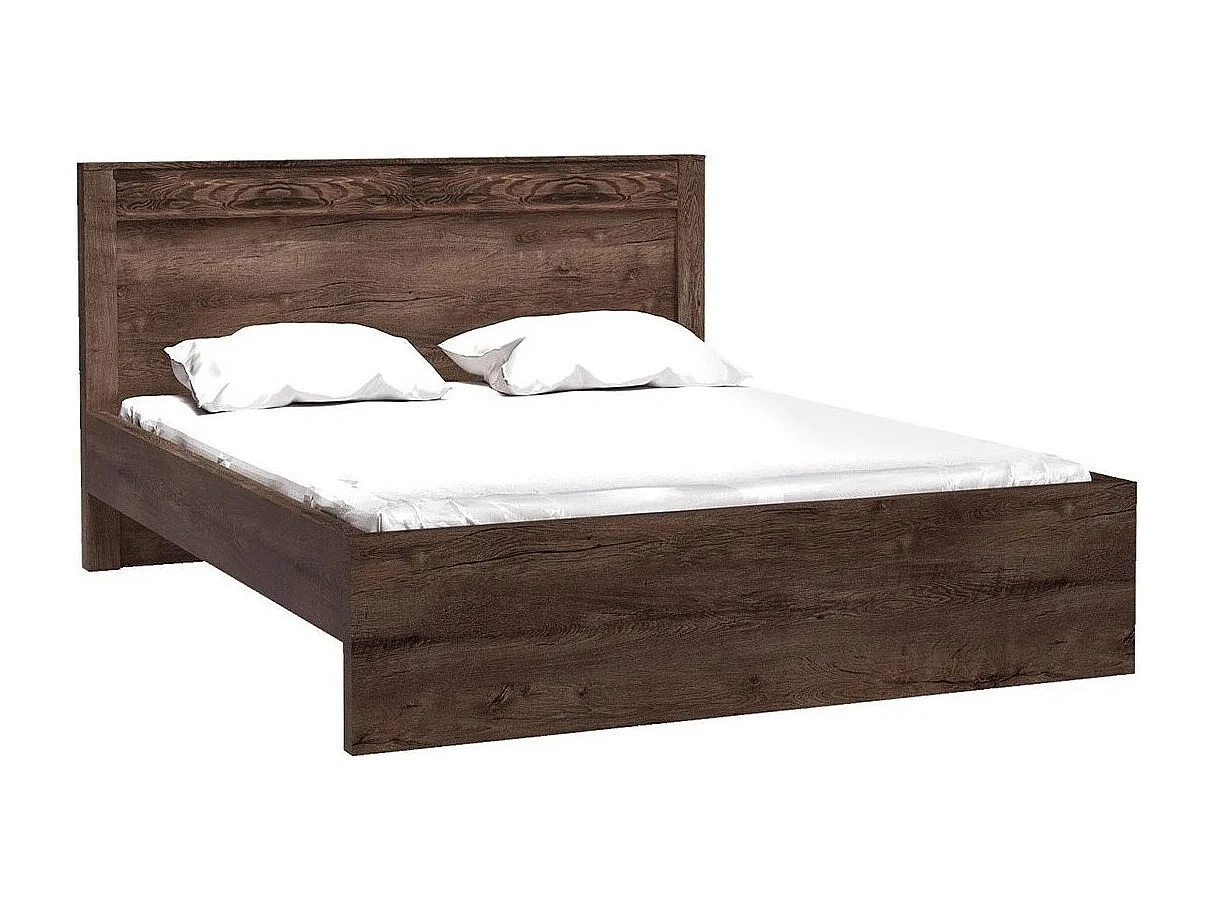 Cama Serfeno 117, Casal, Castanho, Placa de aglomerado laminado