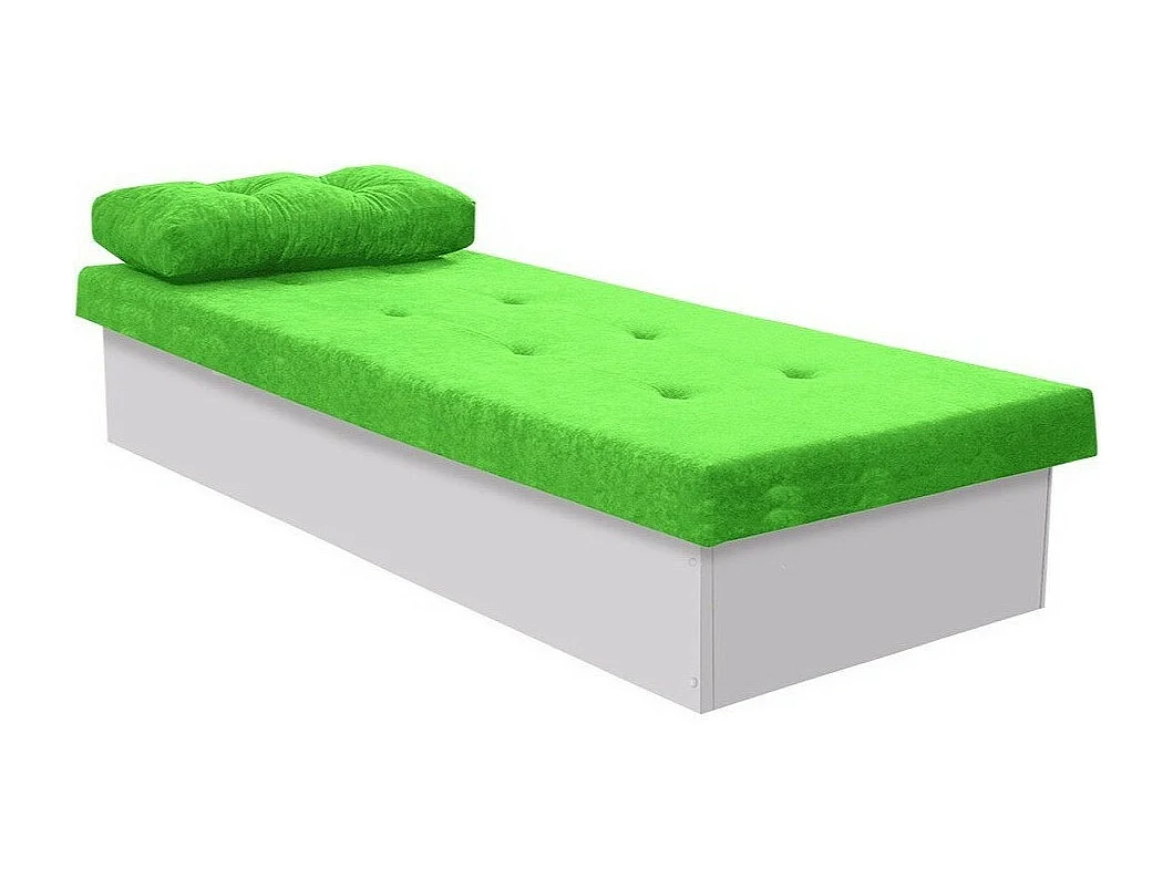 Cama Dover 100, Individuales, Verde, 80x190, 80x190x39cm