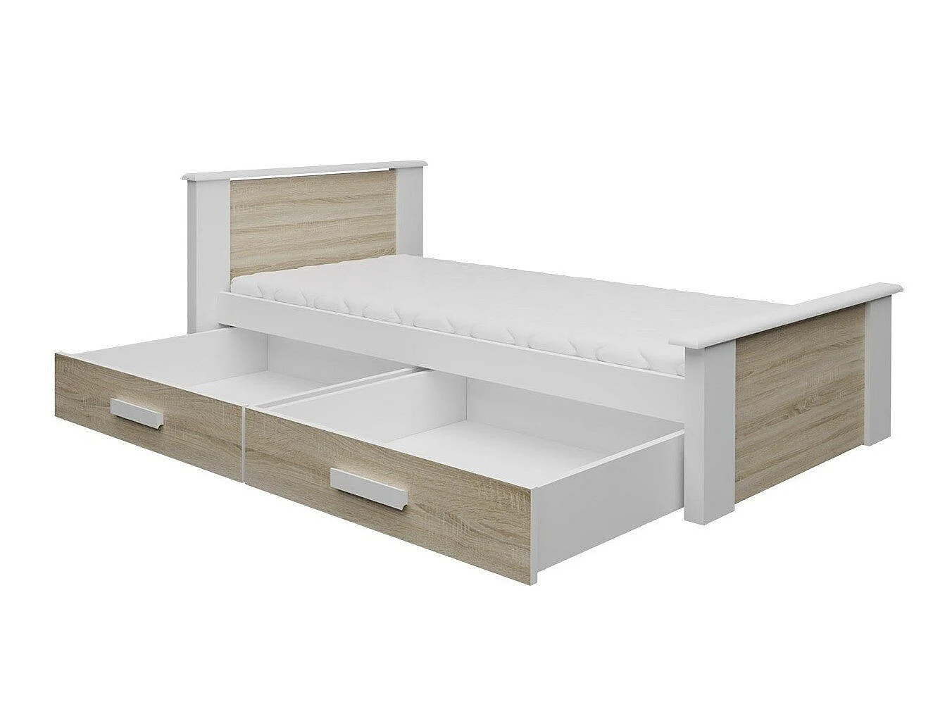 Cama Henderson 116, Individuales, Azul, Aglomerado laminado, Somieres