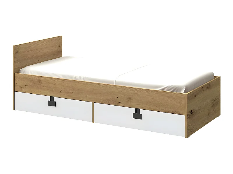 Cama Florevi 106, Solteiro, Castanho claro, Estrados de cama, 9x20x7cm