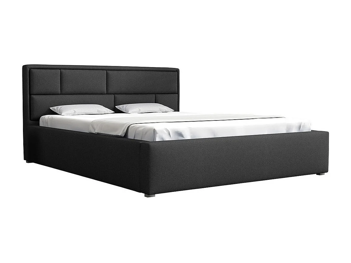Letto Pomona 105, Singolo, Grigio, 120x200, Arazzo, Con, 140x223x93cm