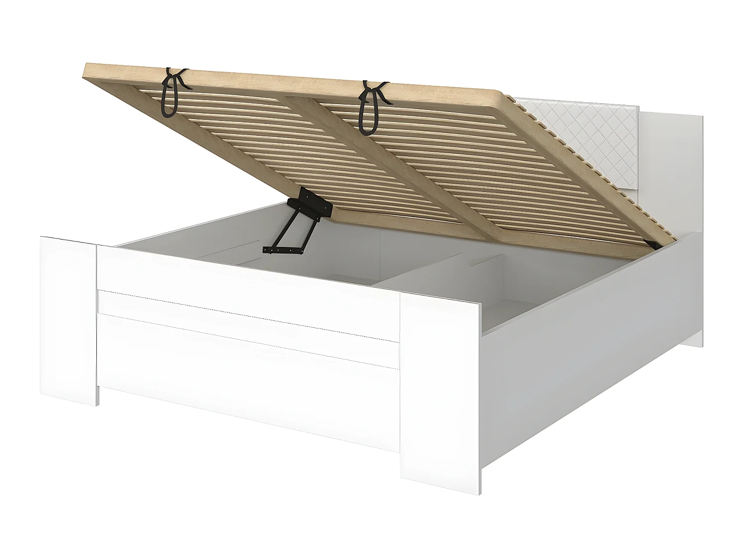 Cama Catromi 101, Casal, Castanho claro, Placa de aglomerado laminado