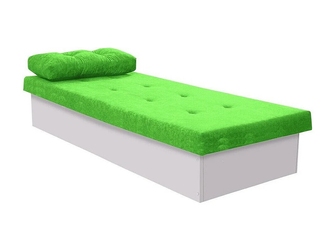 Cama Dover 100, Individuales, Verde, 80x190, 80x190x39cm