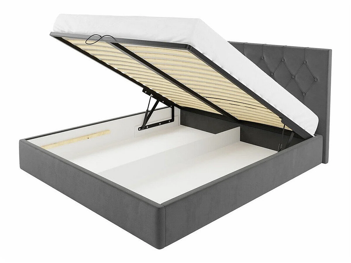 Lit Hortulus I, Double, Vert, Tissu, Disponible, 22x22x9cm